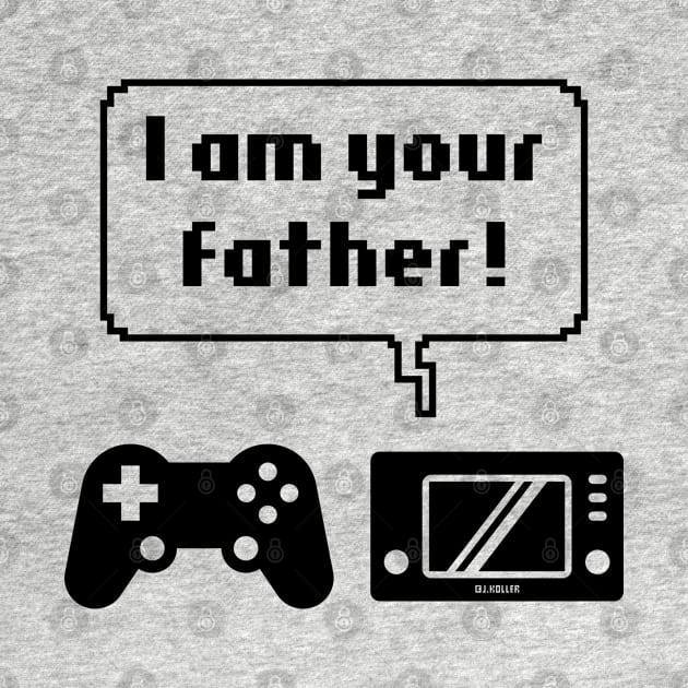 Controller Game Console Icons (I Am Your Father! / Black) by MrFaulbaum